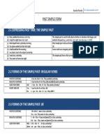 Past Simple Form and Irregular Verbs