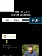 4 Tools For Quick Market Validation