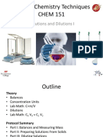 CHEM151 LAB 2 Solutions and Dilutions VO