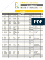 Jurados LaPaz 2da Vuelta EDRM 2021