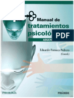 Manual de Tratamientos Psicologicos Adultos by Eduardo Fonseca Pedrero