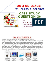Science X Case Study Question 30