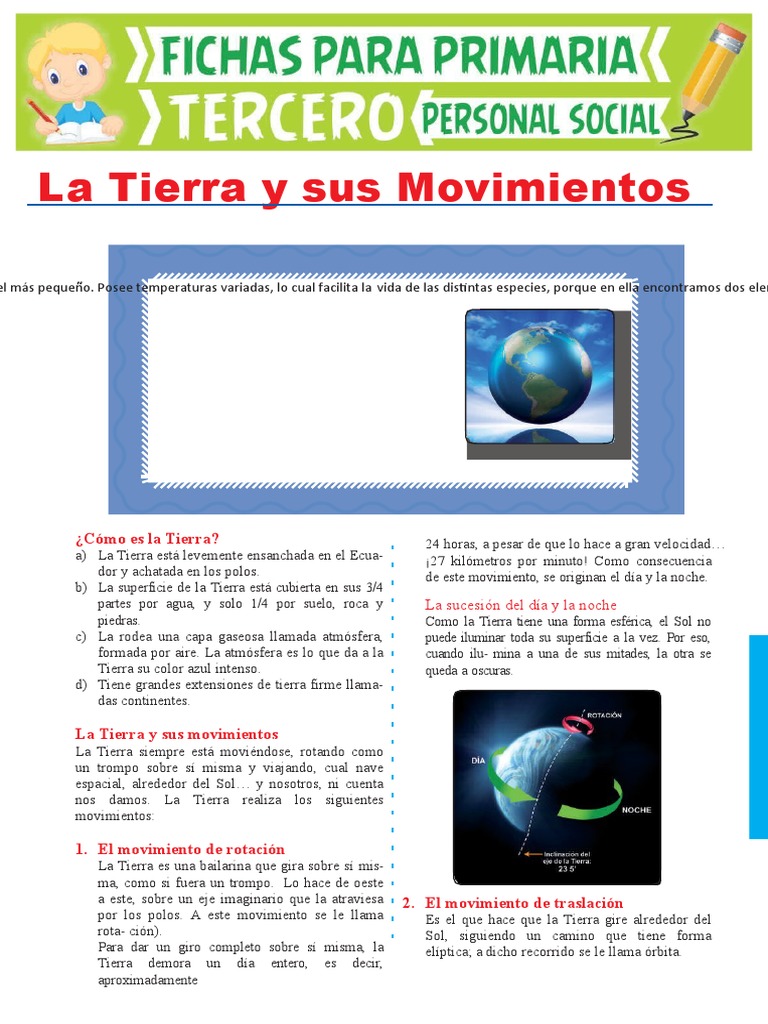 Movimientos de la Tierra para Niños | PDF | Tierra | Dom