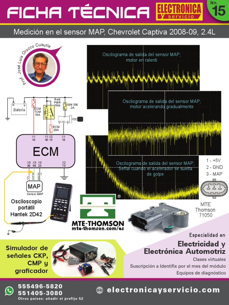 Medición sensor MAP Chevrolet Captiva 2008-09 | PDF