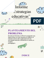 Informe “Estrategias educativas