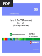 7 - Lesson2 Part 1 - The DB2 Environment