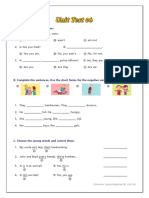 A. Choose The Correct Answers.: B. Complete The Sentences. Use The Short Forms For The Negative Sentences