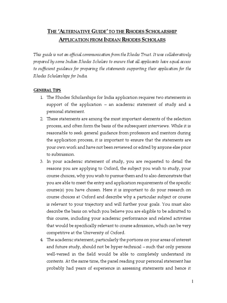 Unofficial Guide Rhodes India 2021 22 | PDF | Graduate Record Examinations