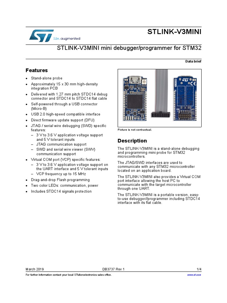 STLINK-V3MINI Mini Debugger/programmer For STM32 | PDF | Computer ...