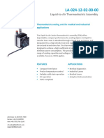 Liquid To Air Thermoelectric Assembly: Thermoelectric Cooling Unit For Medical and Industrial Applications