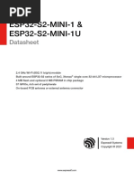 Esp32 s2 Mini 1 - Esp32 s2 Mini 1u - Datasheet - en