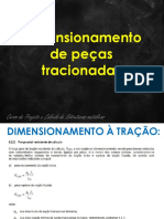 Dimensionamento de peças tracionadas para resistência à tração