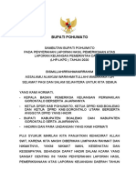Draft Sambutan LHP BPK 2020