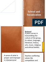 School and Socialization Jhovelletuazon Group4