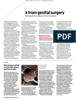 Nerves at Risk From Genital Surgery: An Increasing Understanding of Clitoral Anatomy Could Prevent Harm To Patients