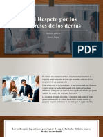 El Respeto Por Los Intereses de Los Demás - Exposicion