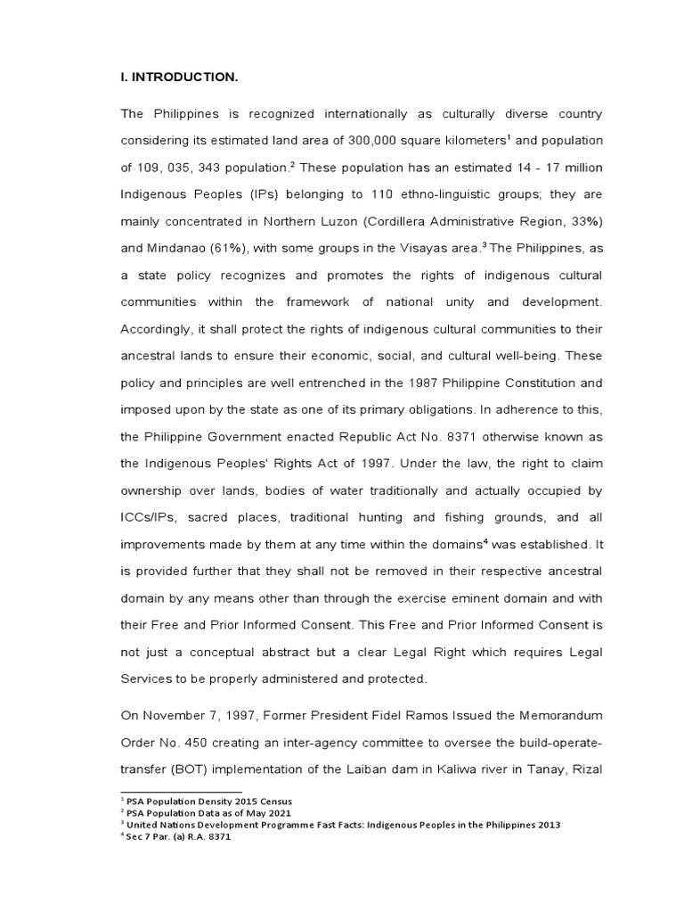 Indigenous Peoples' Rights in the Philippines | PDF | Justice | Crime ...