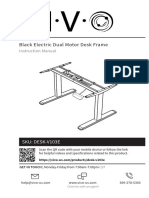 Black Dual Motor Desk Frame Instruction Manual