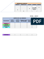 Horario de Limpieza