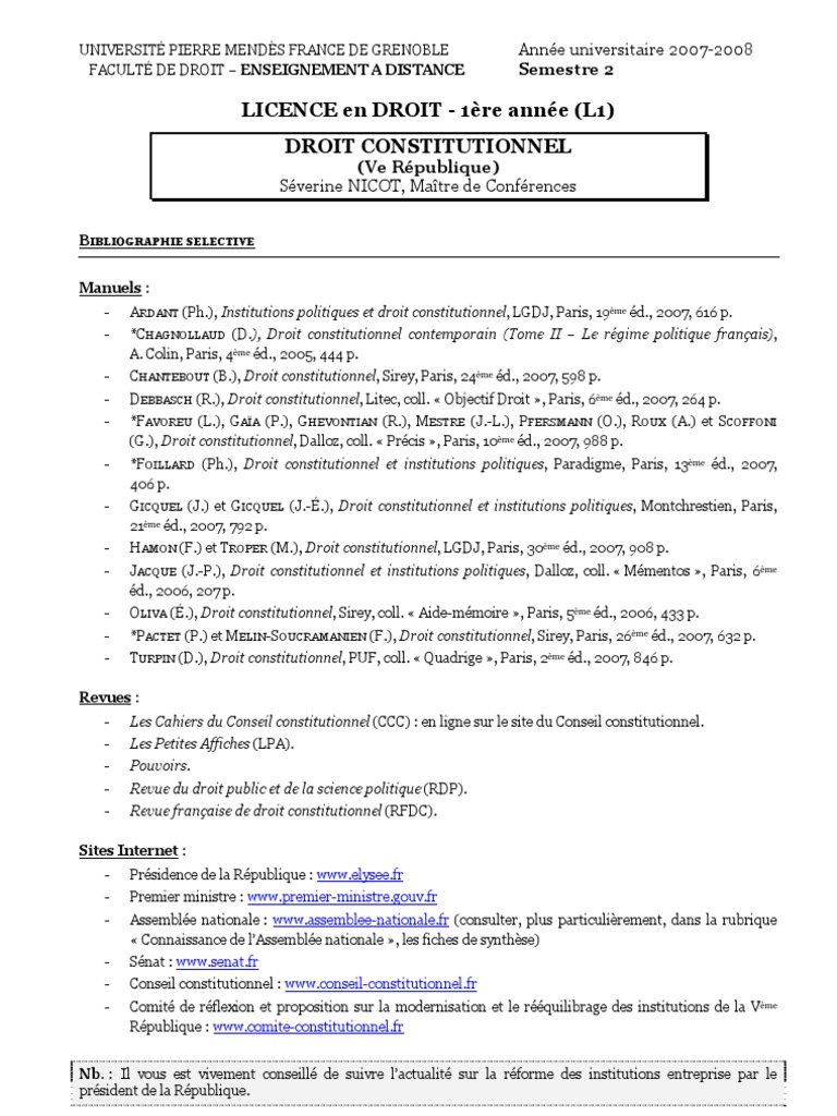 Droit Constit Plan 3 - 