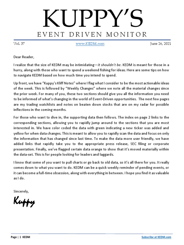 KEDM 6 26 21 Vol 37 | PDF | Companies | Business