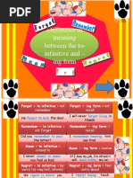 Difference in Meaning Between The To-Infinitive and - Ing Form