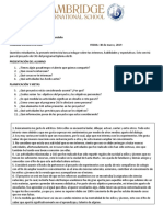 Entrevista CAS sobre intereses, habilidades y proyectos