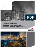 Crouse Hinds Lista de Precios Enero 2016