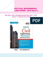 Gate Civil Engineering SOLVED PAPER - 2018 (Set-1)