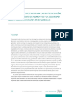 Biotecnología aplicada al procesamiento de alimentos y seguridad alimentaria en países en desarrollo