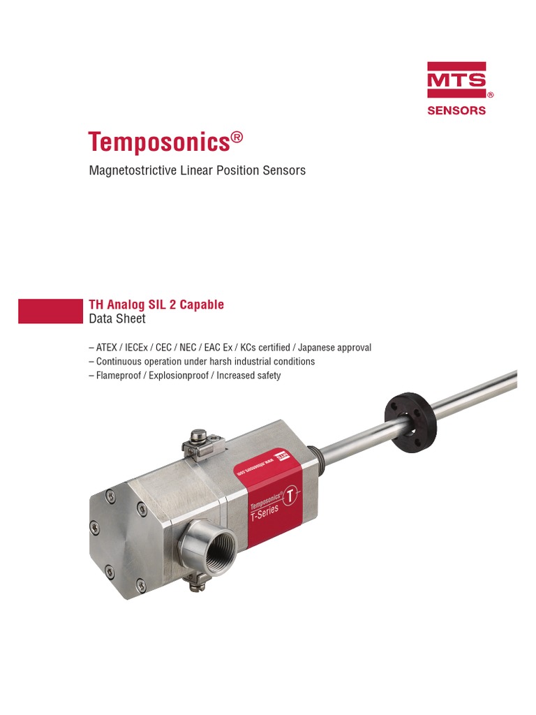 Temposonics: Magnetostrictive Linear Position Sensors | PDF ...