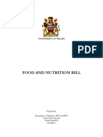 Malawi DNHA 2014 Food and Nutrition Bill