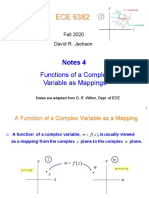 Notes 4 6382 Complex Mapping