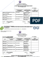 Department of Education: Individual Work Week Plan and Accomplishment Report