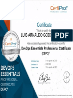 Certification - DevOps Essentials Professional Certificate DEPC - Luis Godoy Fuentes