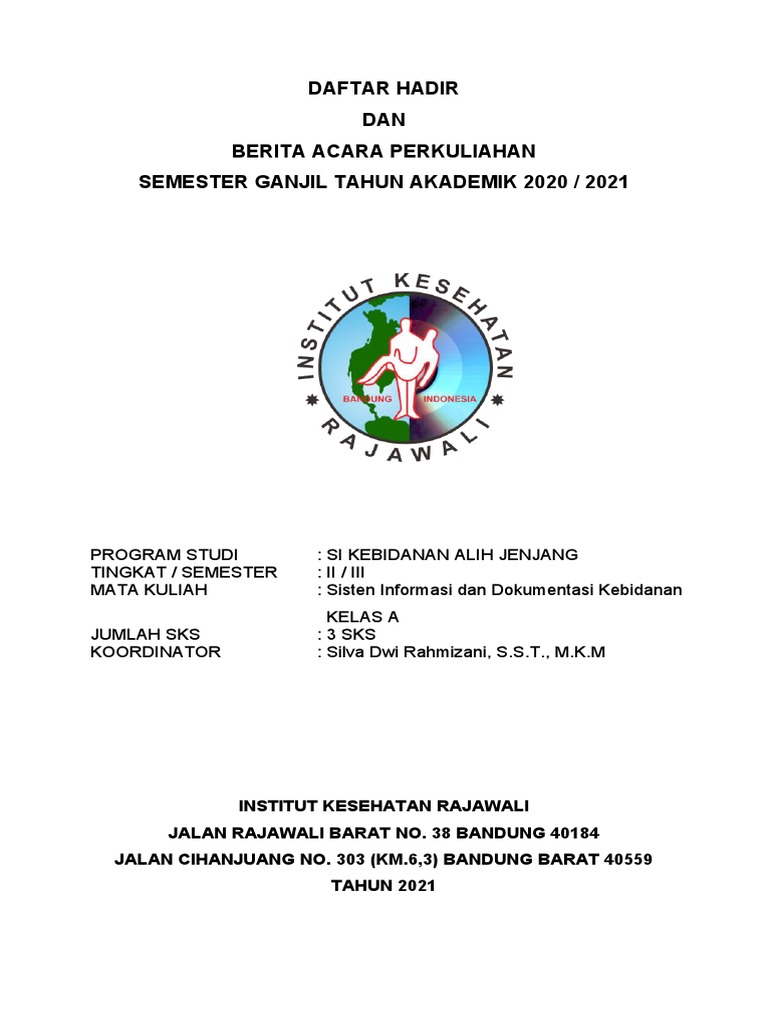 Daftar Hadir & Berita Acara Sistem Informasi Kebidanan | PDF