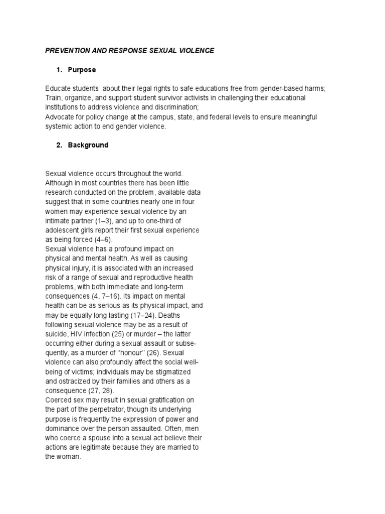 Sexual Violence Prevention Strategies | PDF | Sexual Violence | Violence