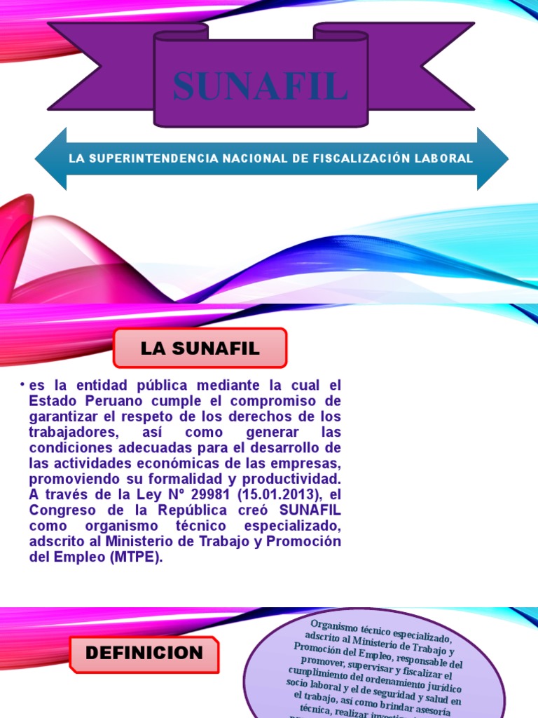 Funciones y Estructura de SUNAFIL | PDF | Derecho laboral | Multa (pena)