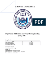 North South University: Department of Electrical and Computer Engineering Spring 2021