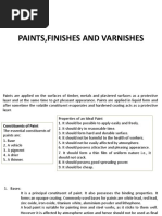 Paints, Finishes and Varnishes1