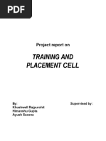 Training and Placement Cell: Project Report On