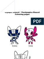 Olympic Mascots Colouring Pages