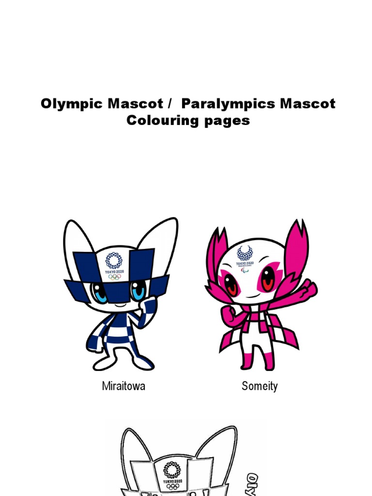 Olympic Mascots Colouring Pages | PDF