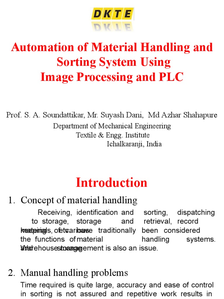 PLC-Based Automated Sorting System | PDF | Programmable Logic ...