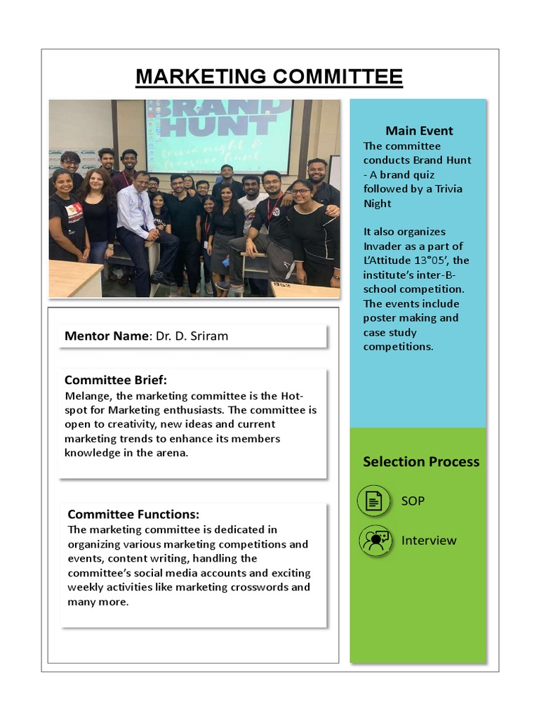 Marketing Committee Overview & Events | PDF
