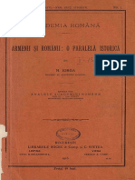 Nicolae Iorga - Armenii și românii - O paralelă istorică, Bucuresti, 1913