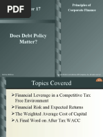 Does Debt Policy Matter?: Principles of Corporate Finance