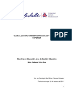 Globalización, Crisis Psicosociales y Educación Superior