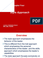 Chapter Four Style Approach