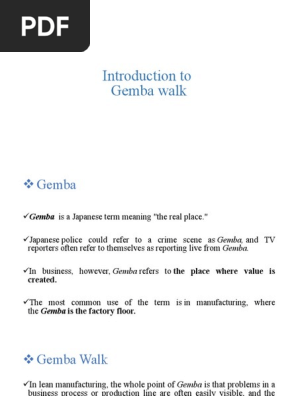 Gemba Walk